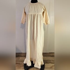 BAMBOO Cream Maxi Dress